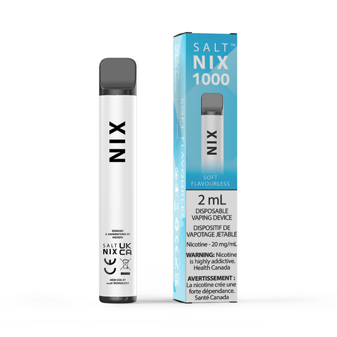 NIX 1000 Disposable - Soft Flavourless (10/pack)