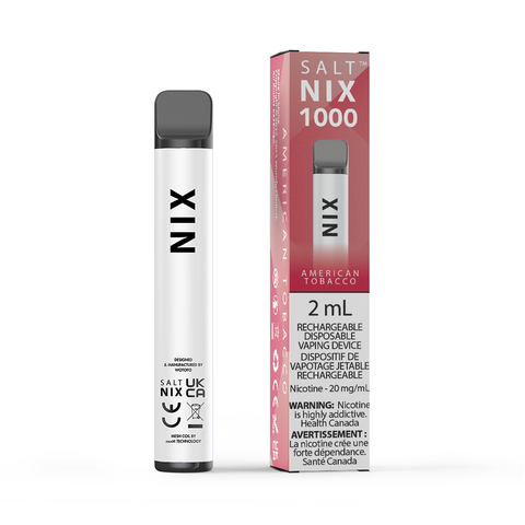 NIX 1000 Disposable - American Tobacco (10/pack)