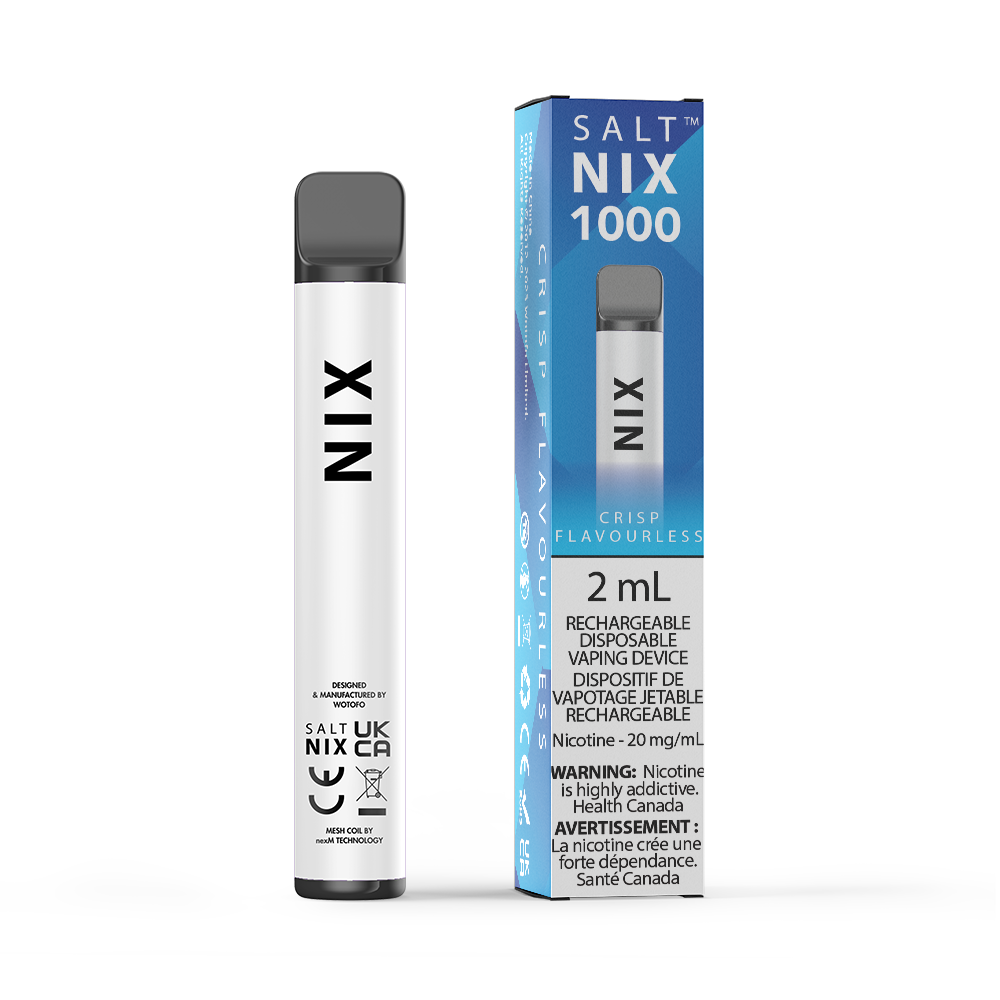 NIX 1000 Disposable - Crisp Flavourless (10/pack) Canada